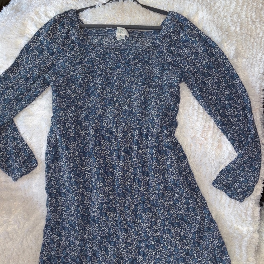 Market & Spruce Navy Floral Dress